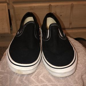 Black slid on vans